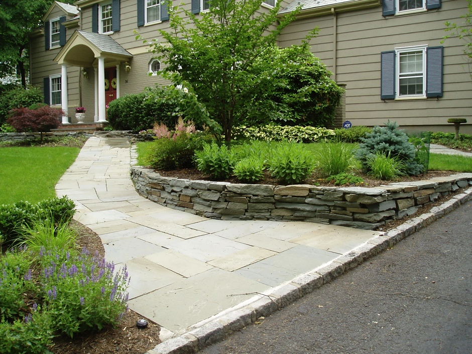 Bluestone Walk and Fieldstone Wall