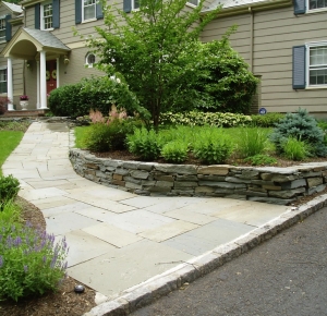 Bluestone Walk and Fieldstone Wall